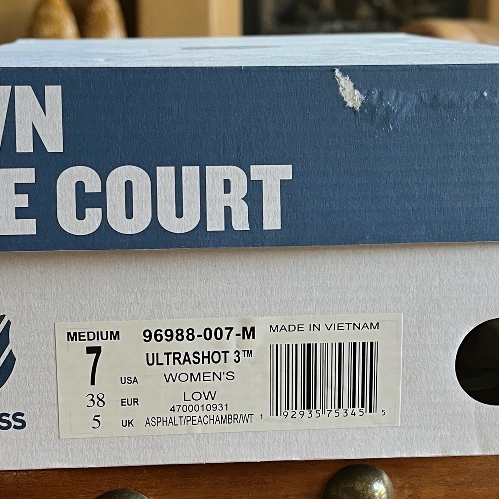 K- Swiss Women's Ultrashot 3 Tennis Shoes - Size 7 - New in Box - Picture 8 of 8